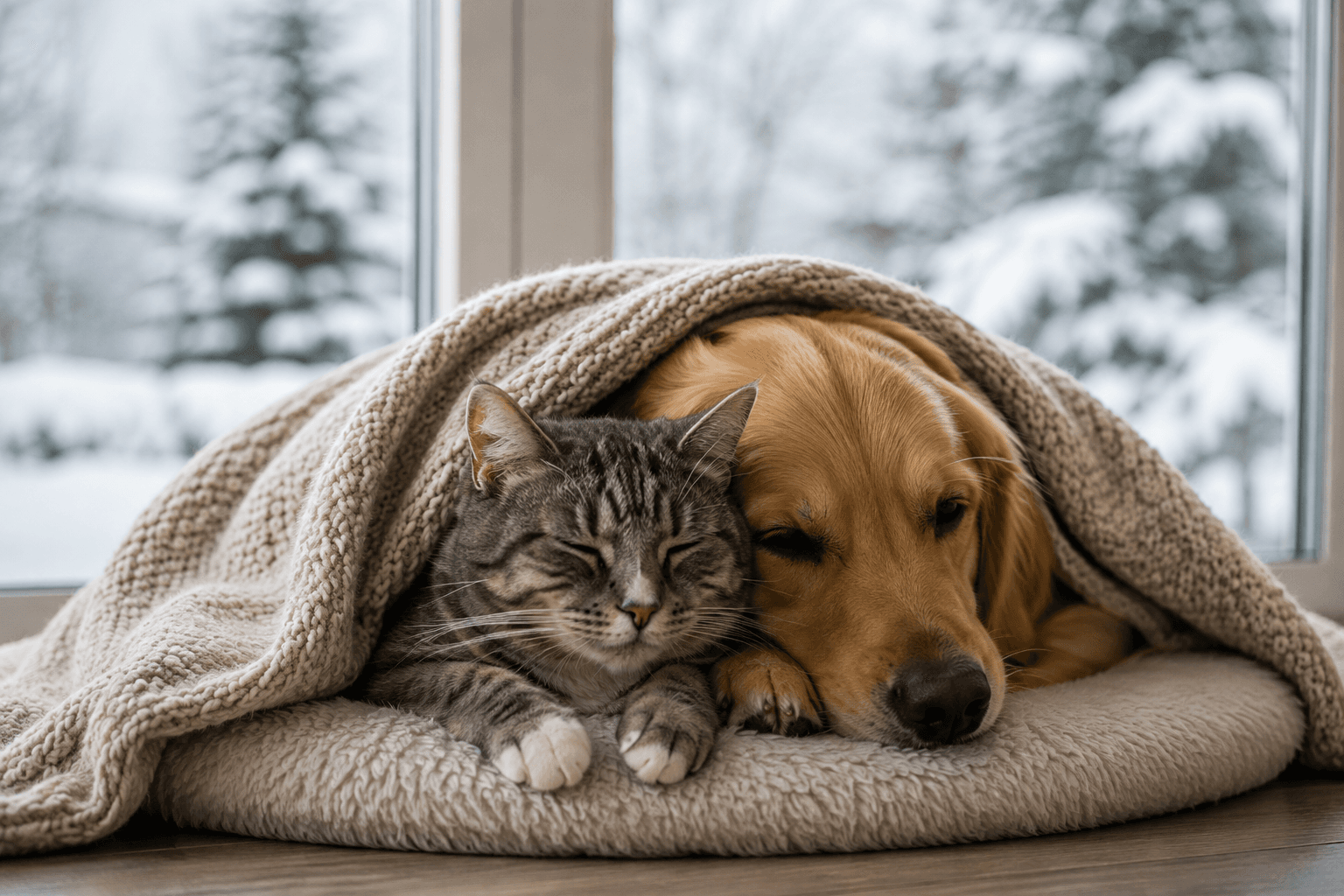 Kışın kedi ve köpek koruması — soğuk havada evcil hayvan sağlığı